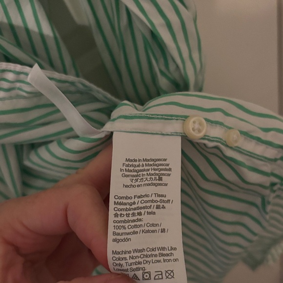 J. Crew xlt extra large tall Striped Men's Shirt long sleeve button up - Picture 3 of 4